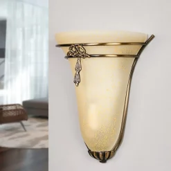 Antiek ogende wandlamp ASCANA