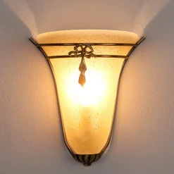 Antiek ogende wandlamp ASCANA