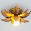 ANTIK plafondlamp met gouden bladeren 26 cm