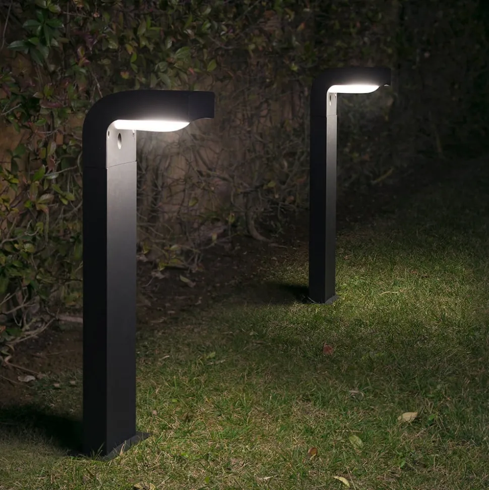 Antracietkleurige tuinpadverlichting KLAMP