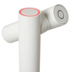 Antrim LED vloerlamp, wit, 2-lamps, IP54, dimbaar