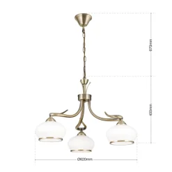 Aparte hanglamp Elvira, 5-lichts