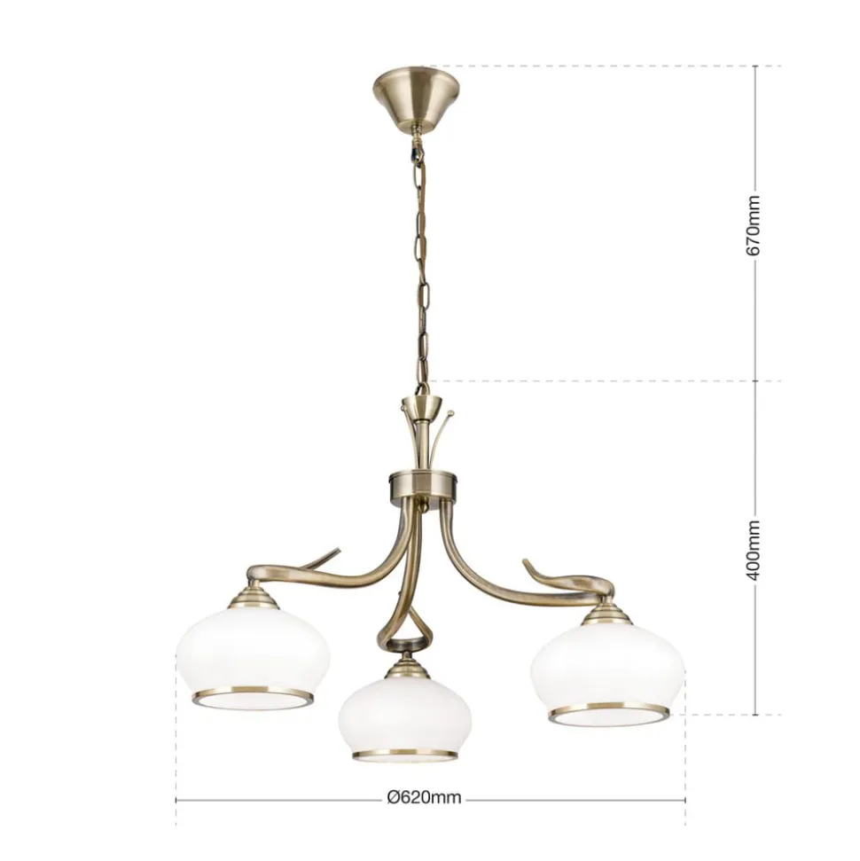 Aparte hanglamp Elvira, 5-lichts