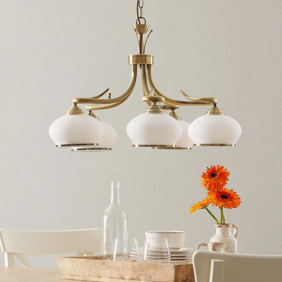 Aparte hanglamp Elvira, 5-lichts