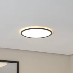 Aqua LED paneel, Ø 40 cm, zwart, metaal/kunststof, CCT dimbaar