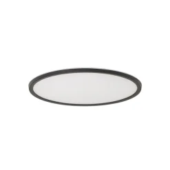 Aqua LED paneel, Ø 40 cm, zwart, metaal/kunststof, CCT dimbaar