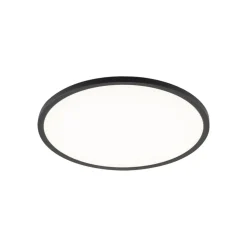 Aqua LED paneel, Ø 40 cm, zwart, metaal/kunststof, CCT dimbaar