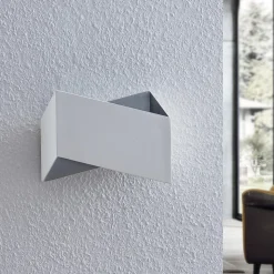 Arcchio Assona wandlamp, wit-zilver