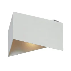 Arcchio Assona wandlamp, wit-zilver