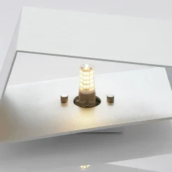 Arcchio Assona wandlamp, wit-zilver