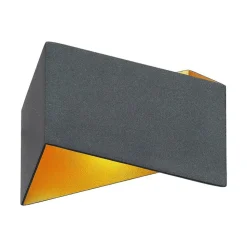 Arcchio Assona wandlamp, zwart-goud