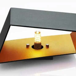 Arcchio Assona wandlamp, zwart-goud