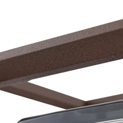 Arcchio buitenwandlamp Ismera, roestkleurig, IP65, glas, E27