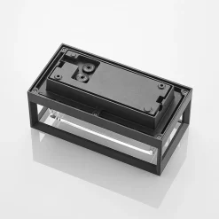 Arcchio buitenwandlamp Ismera, 25 cm, antraciet, sensor