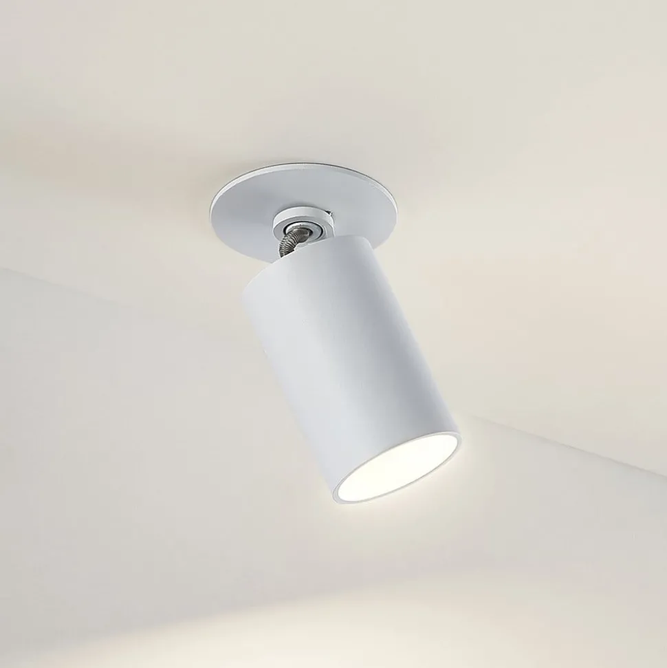 Arcchio Davin inbouwspot, cilinder, wit