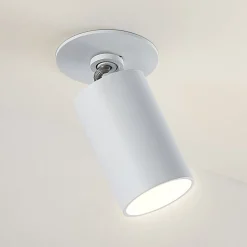 Arcchio Davin inbouwspot, cilinder, wit