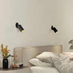 Arcchio Davin inbouwspot, cilinder, zwart