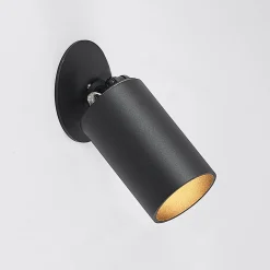 Arcchio Davin inbouwspot, cilinder, zwart