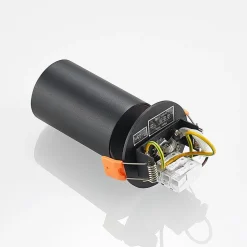 Arcchio Davin inbouwspot, cilinder, zwart