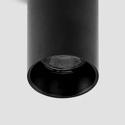 Arcchio Downlight Brinja, zwart, metaal, Ø 6 cm, rond, GU10