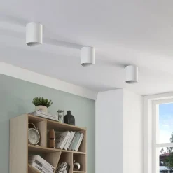 Arcchio downlight Carson, hoogte 10 cm, wit, aluminium