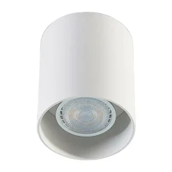 Arcchio downlight Carson, hoogte 10 cm, wit, aluminium