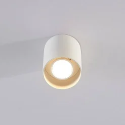 Arcchio downlight Carson, hoogte 10 cm, wit, aluminium