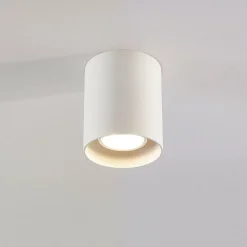 Arcchio downlight Carson, hoogte 10 cm, wit, aluminium