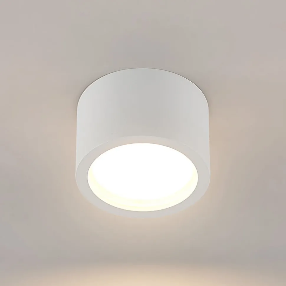 Arcchio downlight Nieva, GX53, wit, rond, Ø 10cm, metaal