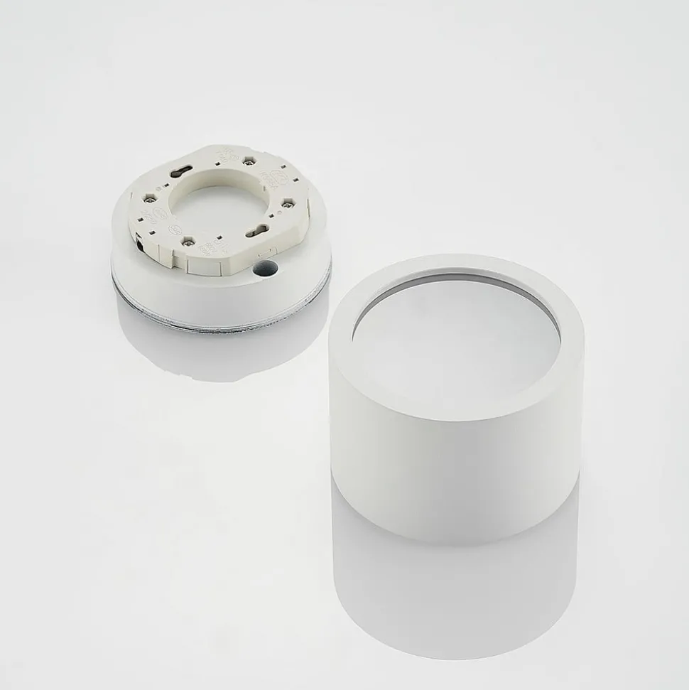 Arcchio downlight Nieva, GX53, wit, rond, Ø 10cm, metaal