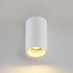 Arcchio downlight Olivir, wit, metaal, Ø 6cm, GU10, IP44