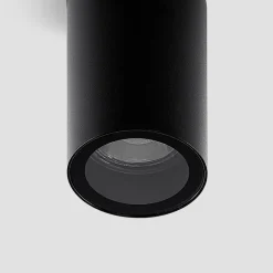 Arcchio downlight Olivir, zwart, metaal, Ø 6cm, GU10, IP44