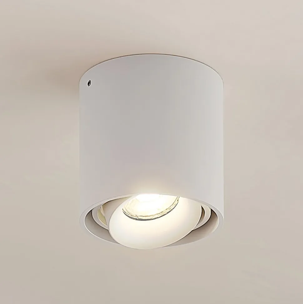 Arcchio downlight Walza, wit, metaal, Ø 9,3cm, GU10