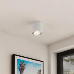 Arcchio downlight Walza, wit, metaal, Ø 9,3cm, GU10