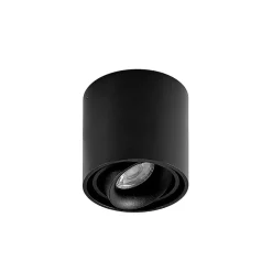 Arcchio downlight Walza, zwart, metaal, Ø 9,3cm, GU10