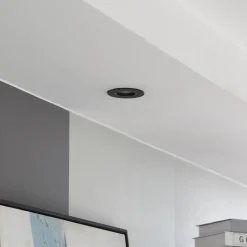 Arcchio downlight Zyron, zwart, Ø 8,2 cm