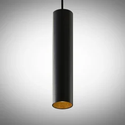 Arcchio Ejona hanglamp, hoogte 27 cm, zwart, aluminium
