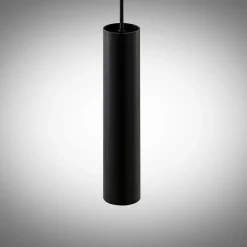 Arcchio Ejona hanglamp, hoogte 27 cm, zwart, aluminium