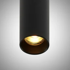 Arcchio Ejona hanglamp, hoogte 27 cm, zwart, aluminium