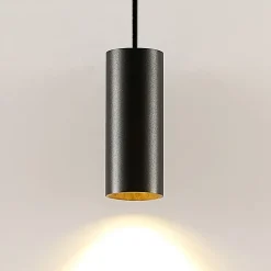 Arcchio Ejona hanglamp, hoogte 15 cm, zwart, metaal