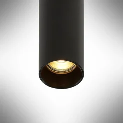 Arcchio Ejona hanglamp, hoogte 15 cm, zwart, metaal