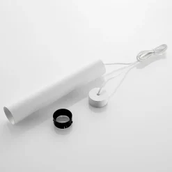 Arcchio Ejona hanglamp, hoogte 35 cm, wit, aluminium