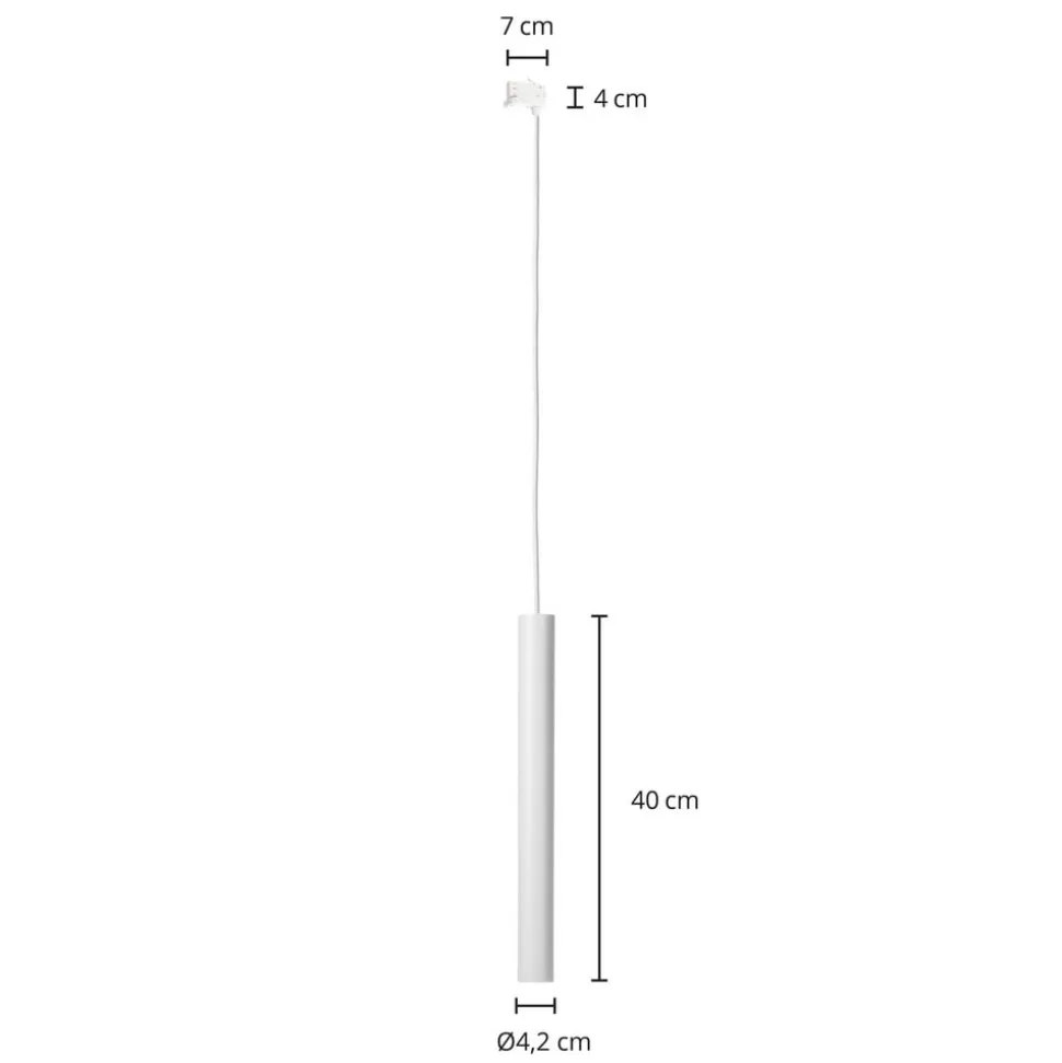 Arcchio Ejona track hanglamp wit E27 4/40cm
