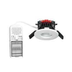 Arcchio Elmon LED inbouwlamp, IP65, wit