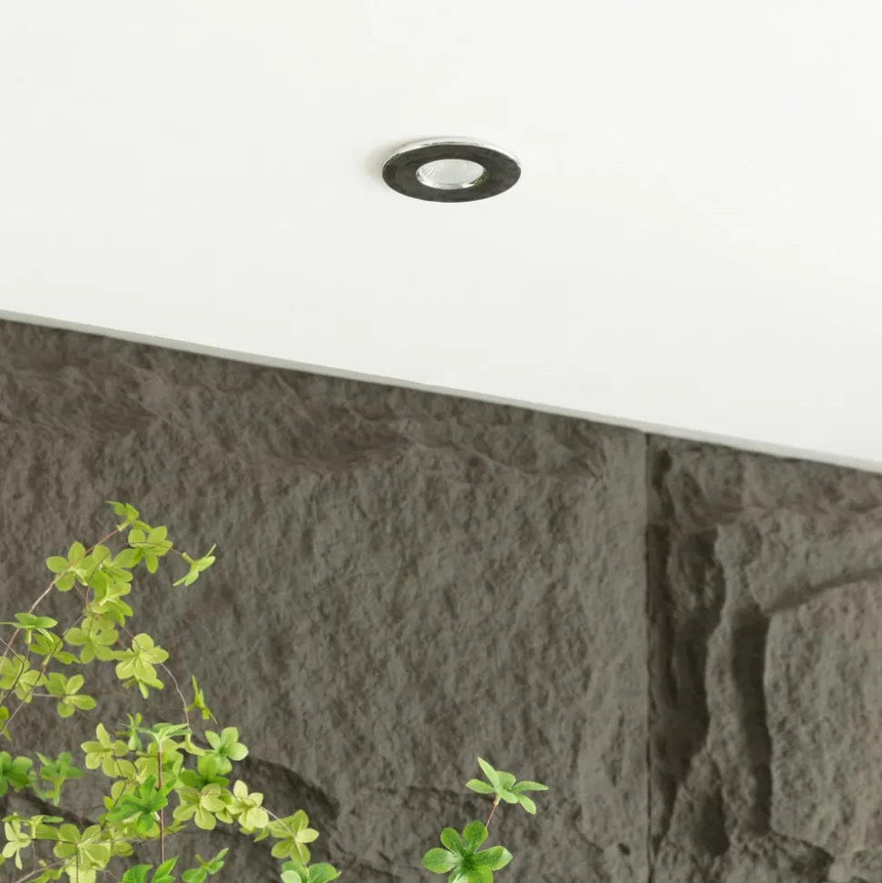 Arcchio Elmon LED inbouwlamp, IP65, chroom