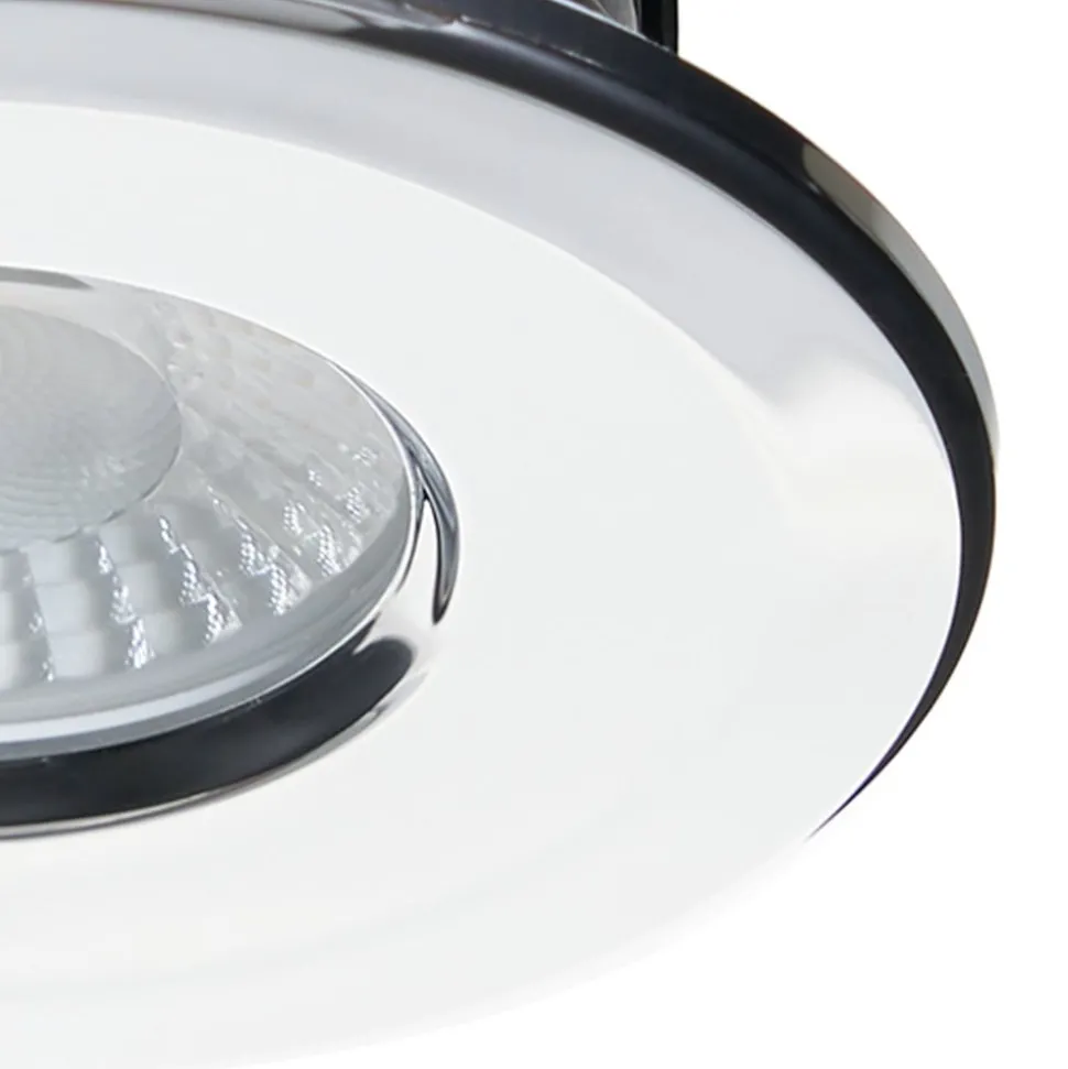 Arcchio Elmon LED inbouwlamp, IP65, chroom