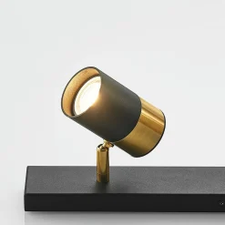 Arcchio Evaro spot, gouden ring achter, 5 -lamps