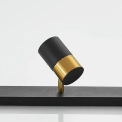 Arcchio Evaro spot, gouden ring achter, 5 -lamps