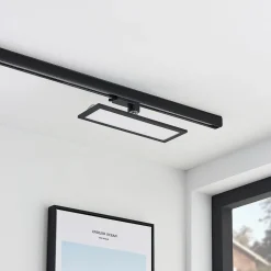 Arcchio Hairis LED paneel, 30 cm, zwart, 4000 K