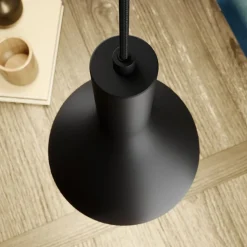 Arcchio hanglamp Cosmina, 3-lamps, lengte 90 cm, zwart